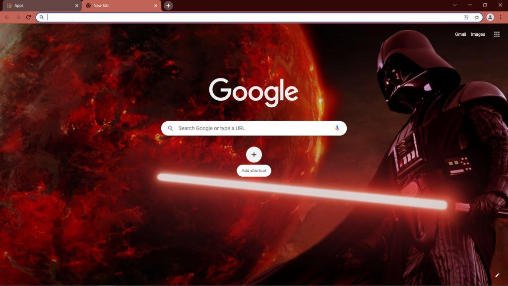 Darth Vader (Star Wars) Theme for Google Chrome