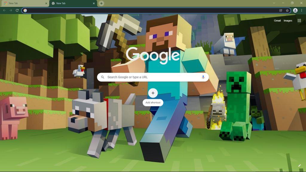 Minecraft Google Chrome Theme