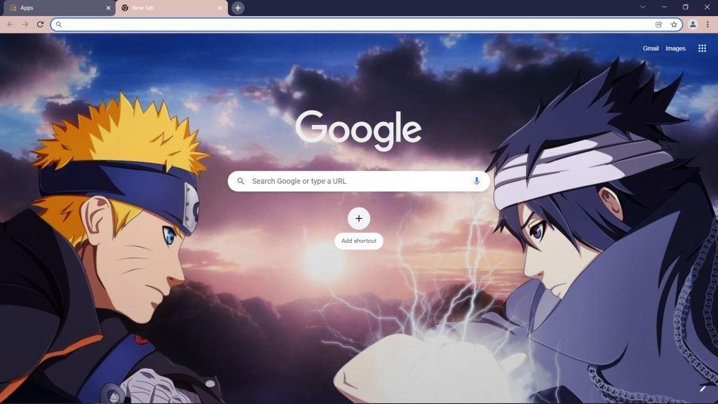 Naruto Vs Sasuke Theme for Google Chrome