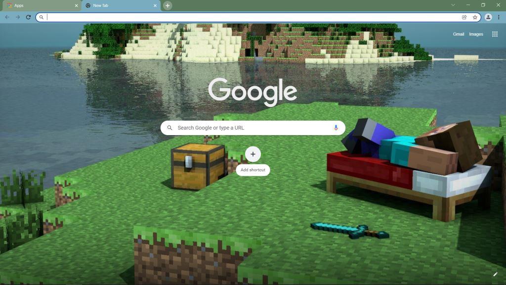 Steve (Minecraft) Theme for Google Chrome