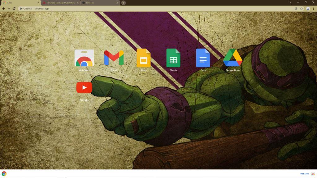Theme Donatello (Teenage Mutant Ninja Turtles) for Google Chrome