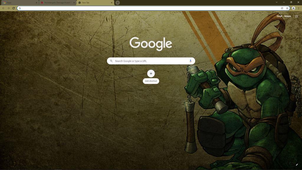 Theme Michelangelo (Teenage Mutant Ninja Turtles) for Google Chrome