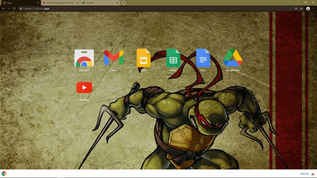 Theme Raphael (Teenage Mutant Ninja Turtles) for Google Chrome
