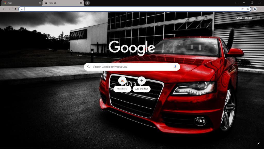 Theme Audi A4 Red for Google Chrome