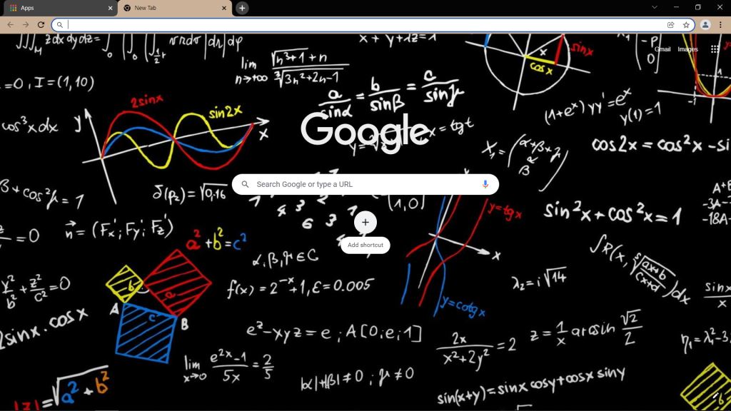 Theme Mathematics, formula for Google Chrome