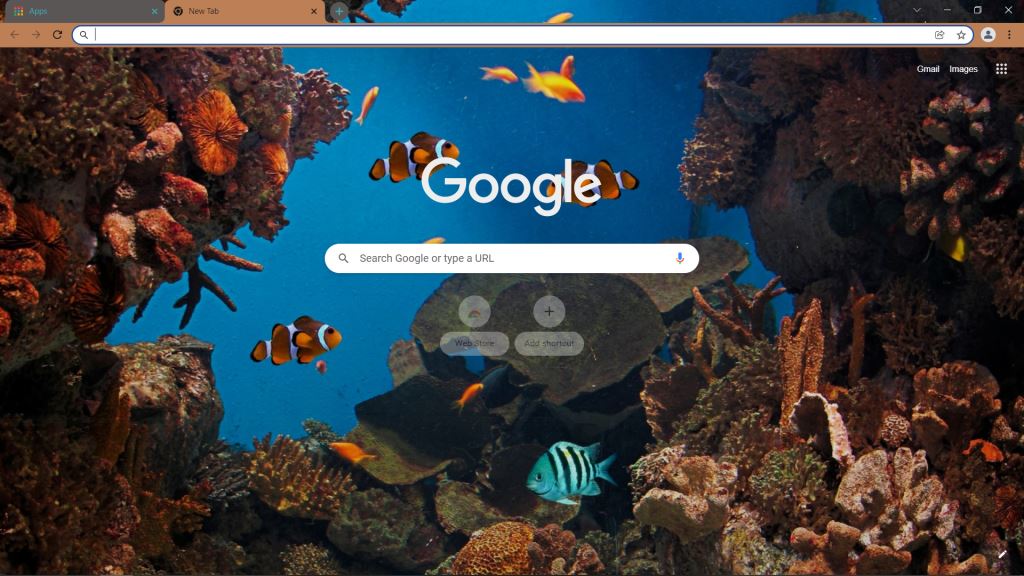 Theme Under the Sea for Google Chrome i