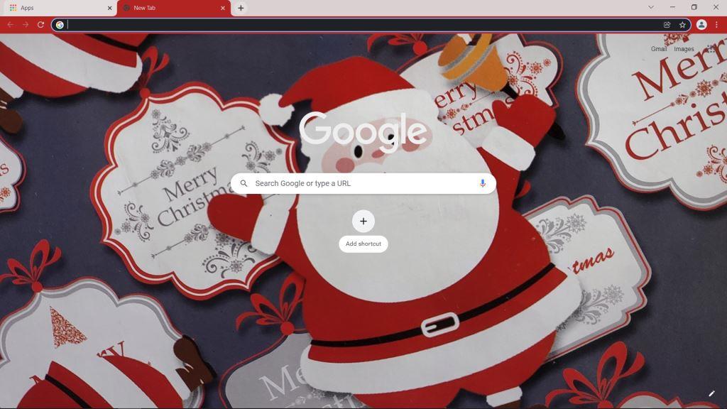 Theme Santa Claus Merry Christmas for Google Chrome
