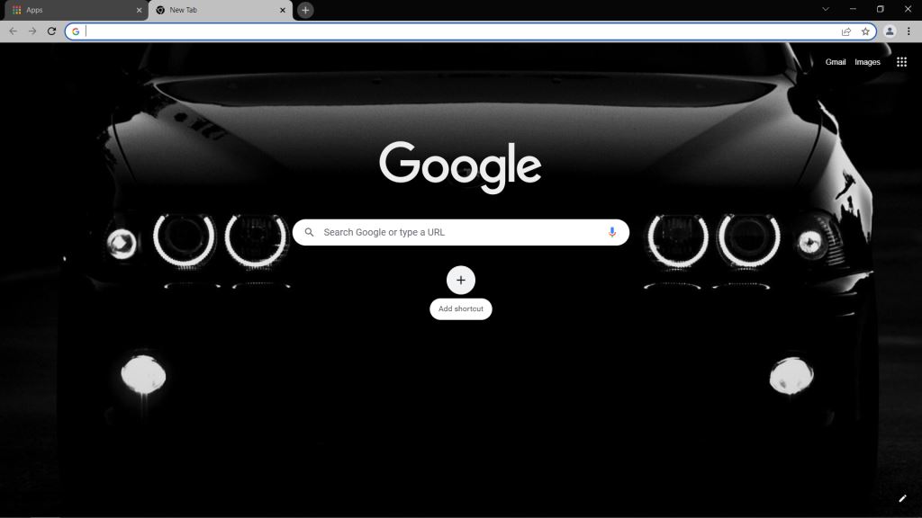 BMW Black Theme for Google Chrome