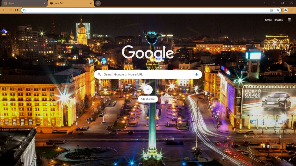 Kiev (Ukraine) Theme for Google Chrome
