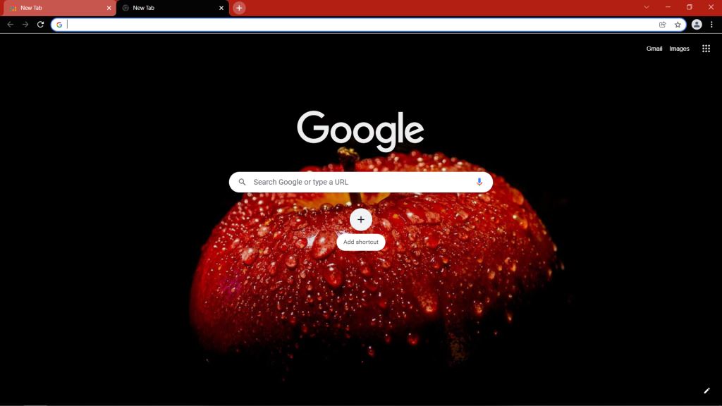 Red Apple Theme for Google Chrome