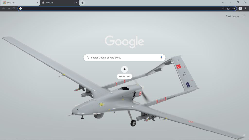 Bayraktar TB2 Drone Theme for Google Chrome