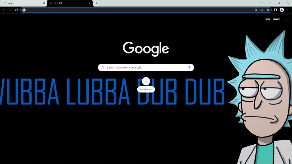 Wubba Lubba Dub Dub Theme for Google Chrome