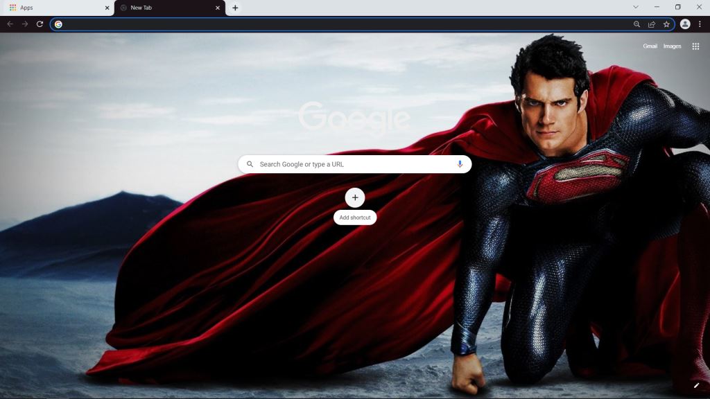 Superman (Henry Cavill) Theme for Google Chrome
