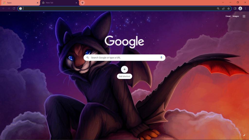 Anthro Cat Theme for Google Chrome