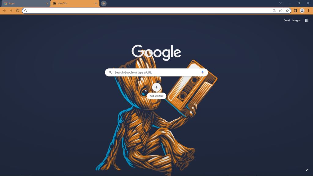 Baby Groot Theme for Google Chrome