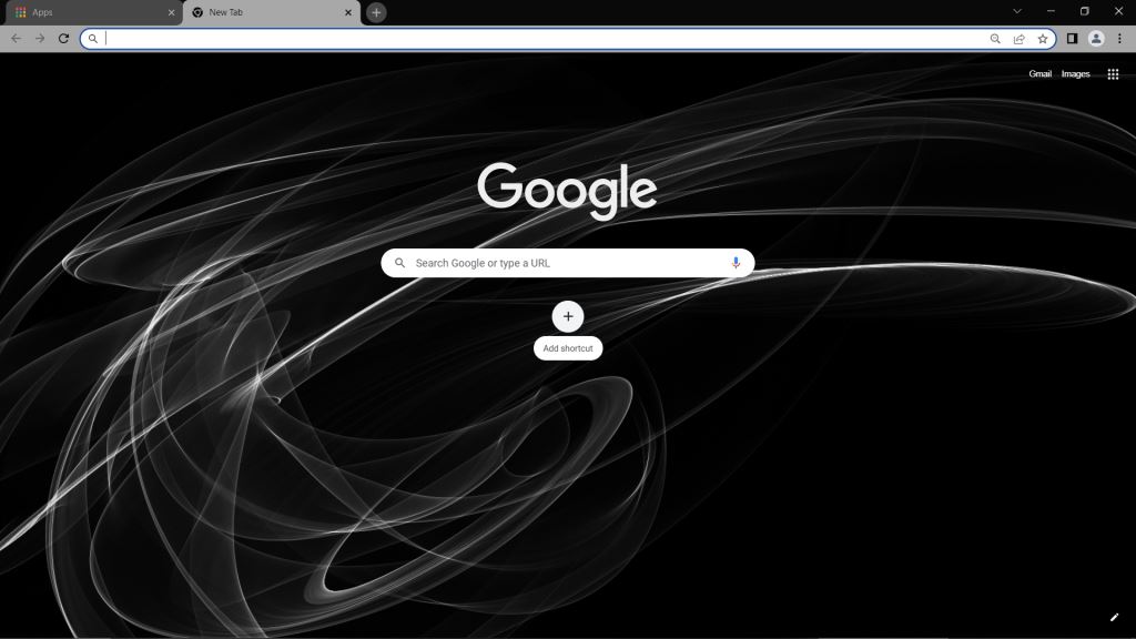 Black Abstract Theme for Google Chrome