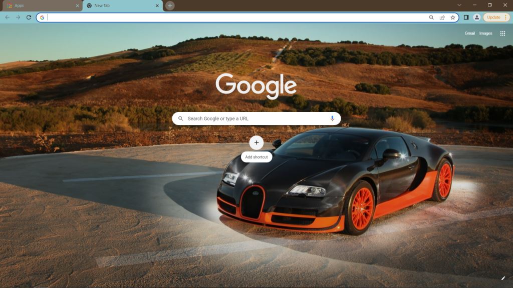 Bugatti Veyron Theme for Google Chrome
