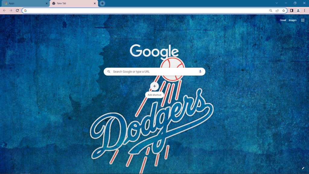 Dodgers Logo Theme for Google Chrome