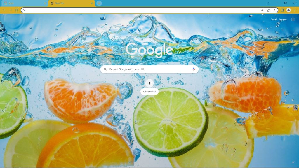 Fruit Splash Water Theme for Google Chrome