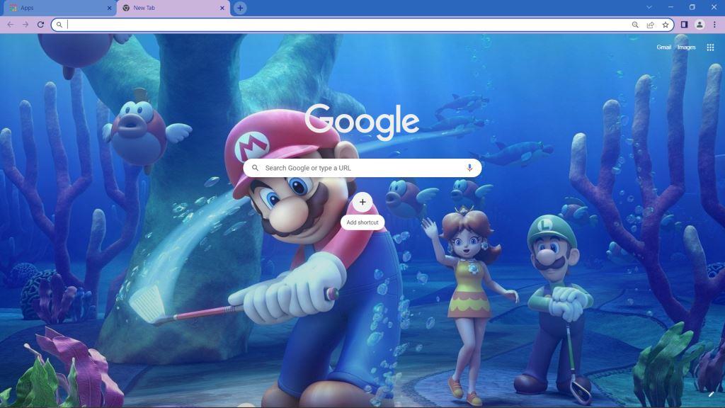 Mario Golf Theme for Google Chrome