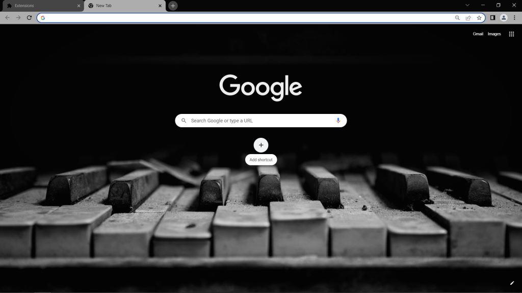 Piano Keys Theme for Google Chrome