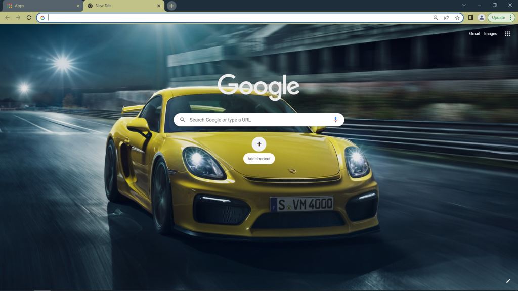 Porsche Cayman Theme for Google Chrome