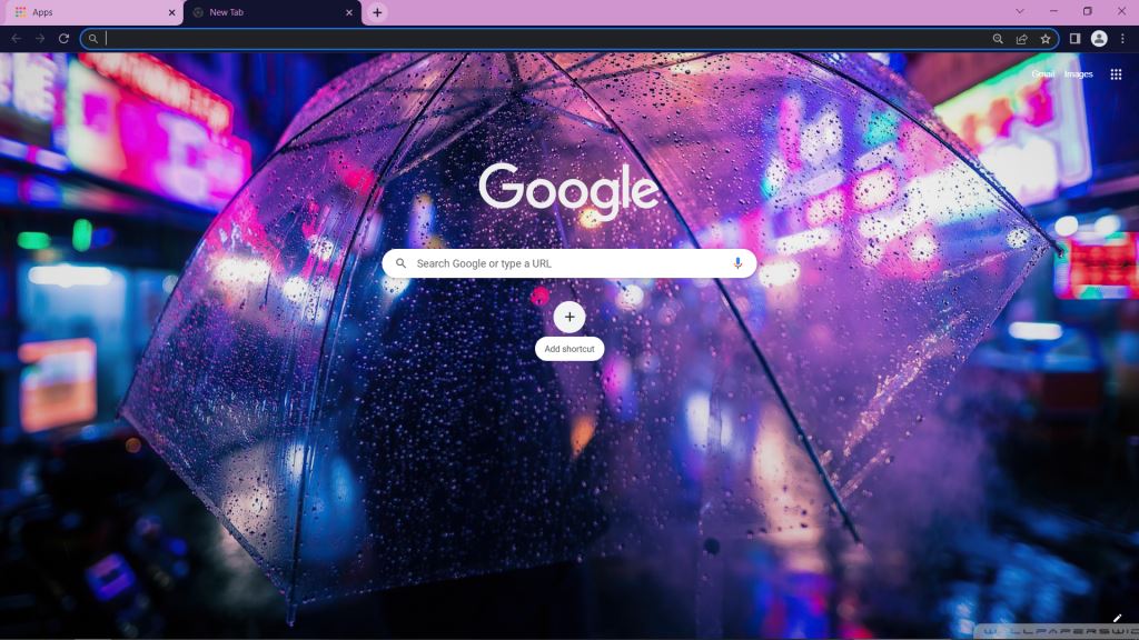 Rain Theme for Google Chrome