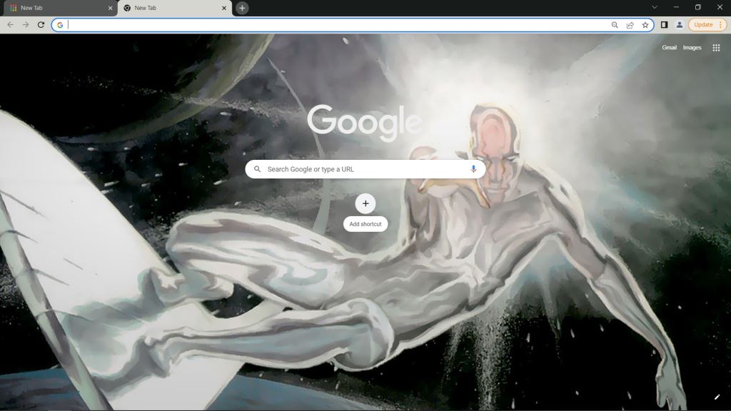 Silver Surfer Theme for Google Chrome