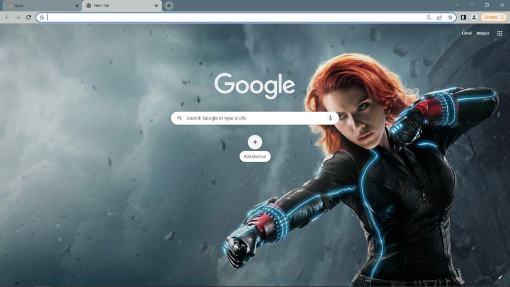 Black Widow Theme for Google Chrome