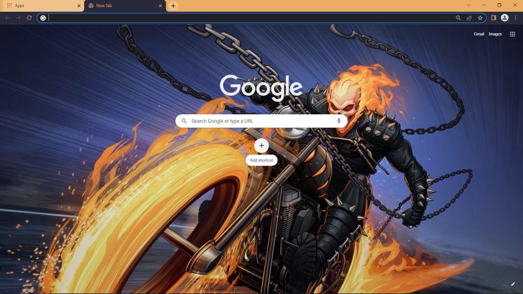 Ghost Rider Theme for Google Chrome