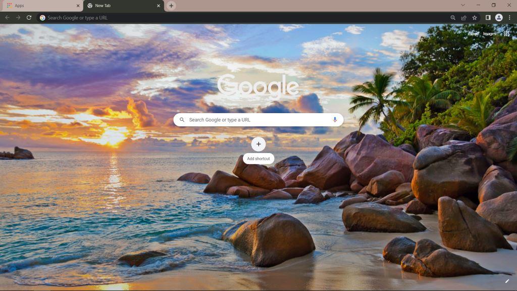 Indian Ocean Beach Theme for Google Chrome
