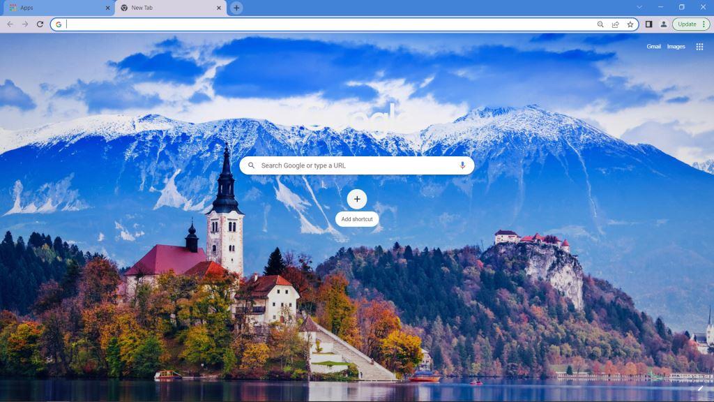 Lake Bled Slovenia Theme for Google Chrome