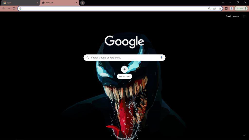 Venom Theme for Google Chrome