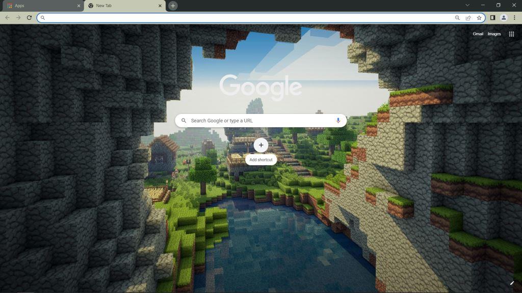 Minecraft Theme for Google Chrome