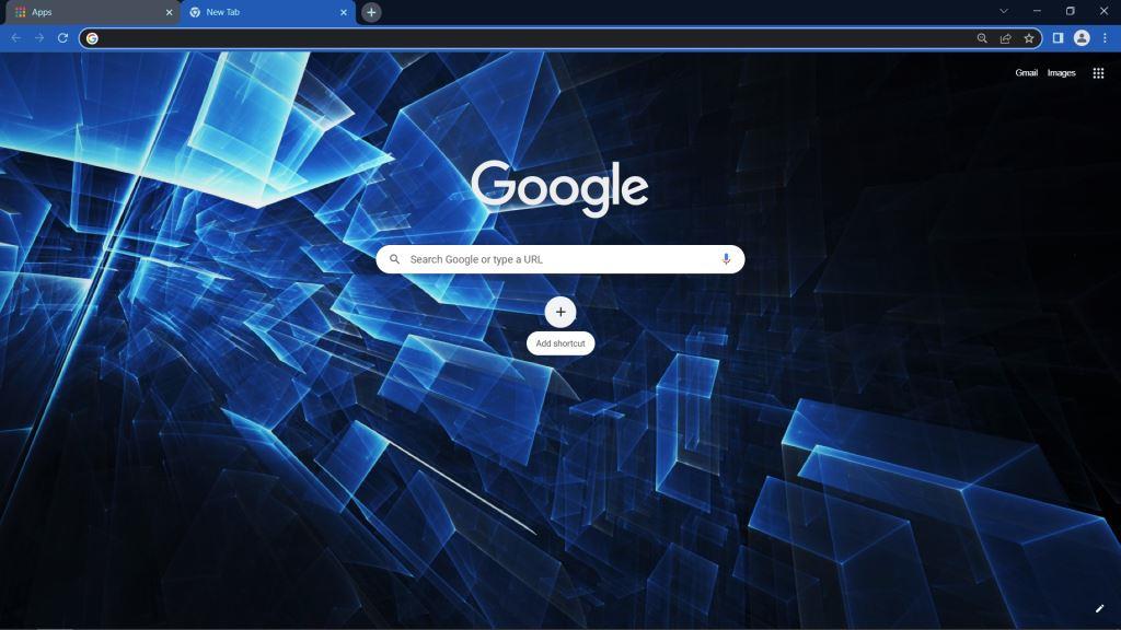 Blue Abstract Google Chrome Theme