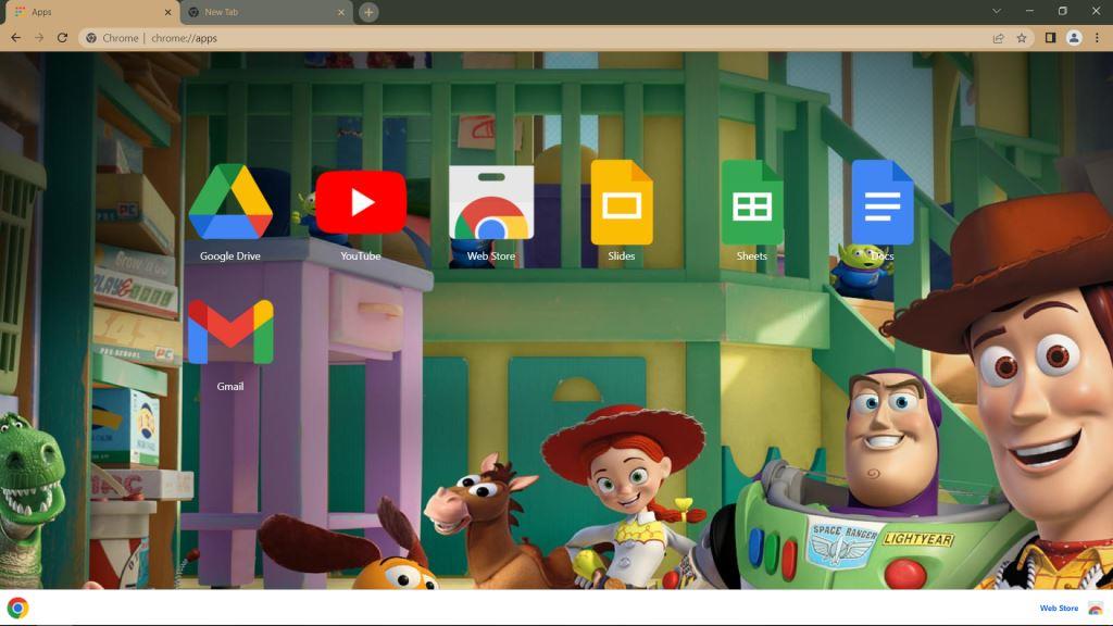 Toy Story Google Chrome Theme