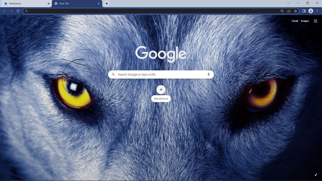 Wolf Google Chrome Theme