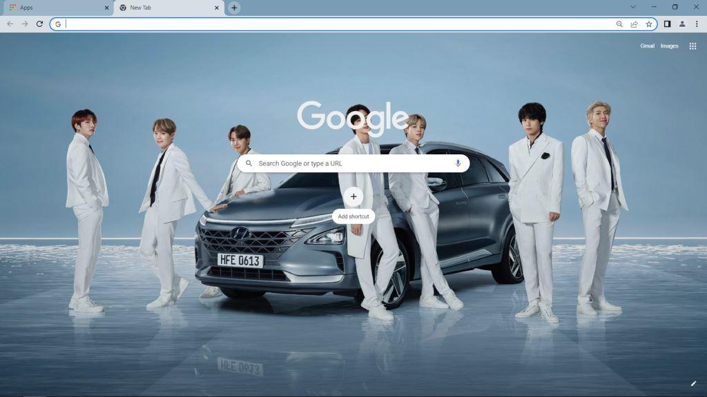 BTS Bangtan Boys Google Chrome Theme