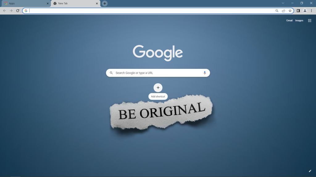 Be original Google Chrome Theme
