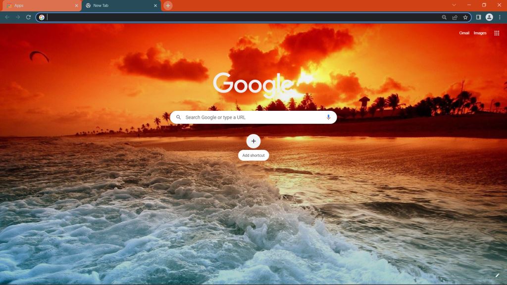 Beach Google Chrome Theme