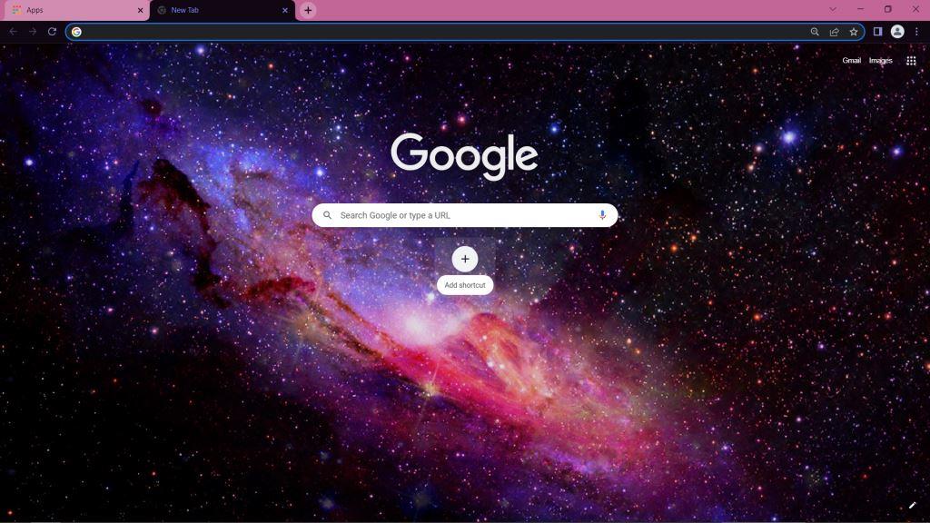 Space Google Chrome Theme