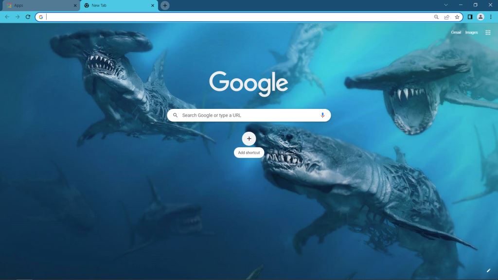 Underwater Google Chrome Theme