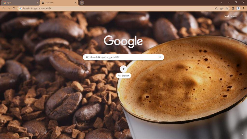 Coffee Google Chrome Theme
