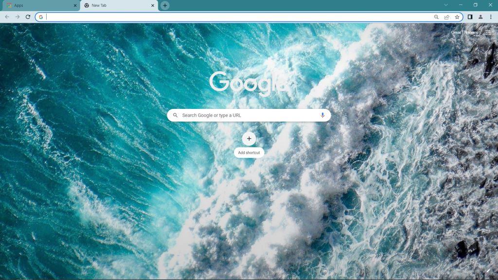 Ocean Water Google Chrome Theme