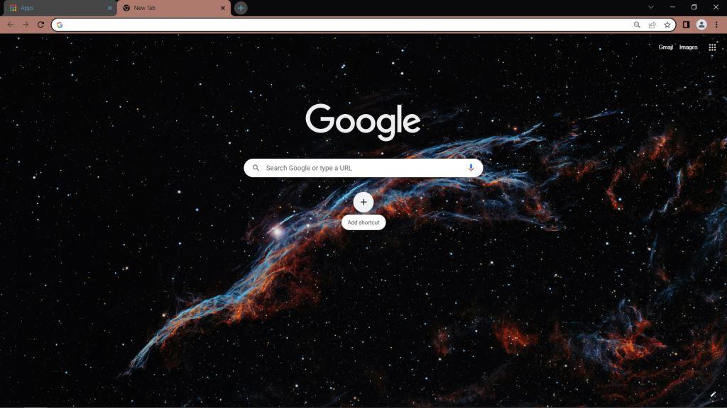 Sci Fi Nebula Google Chrome Theme