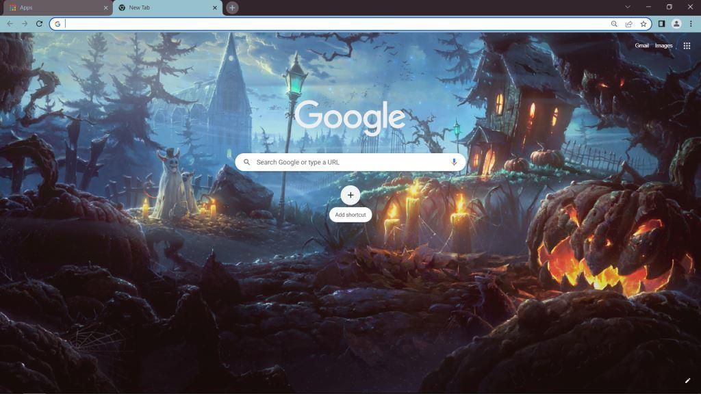 Creepy Halloween Google Chrome Theme