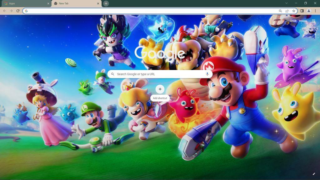 Mario + Rabbids Sparks of Hope Google Chrome Theme