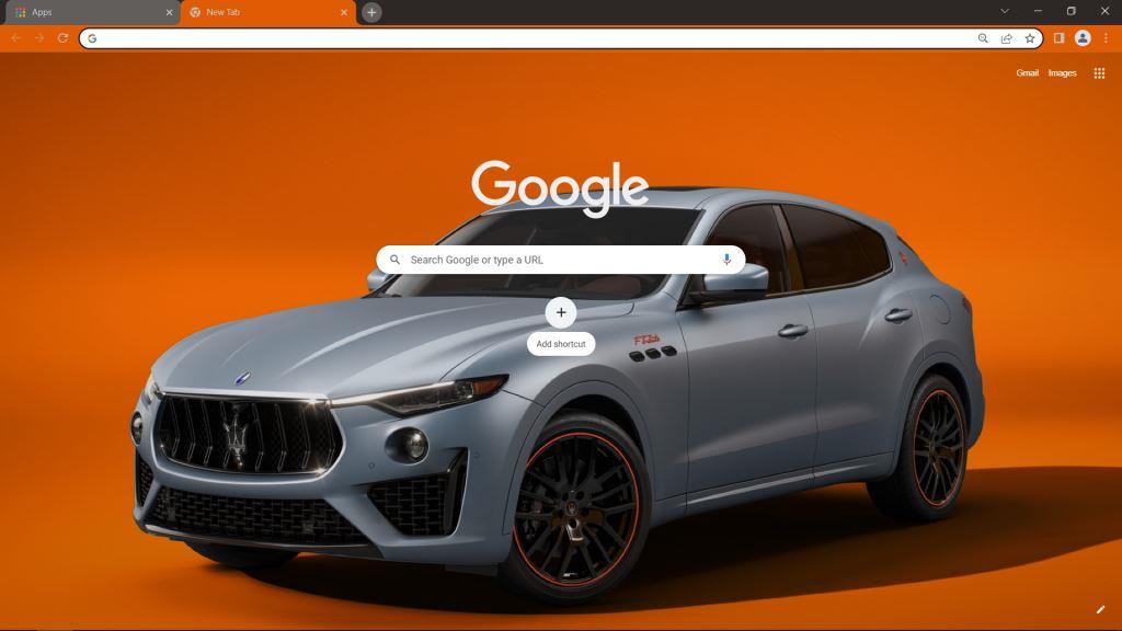 Maserati Levante Google Chrome Theme