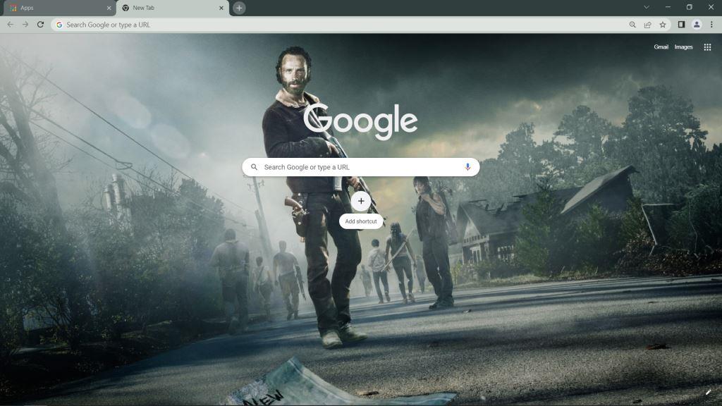 The Walking Dead Google Chrome Theme