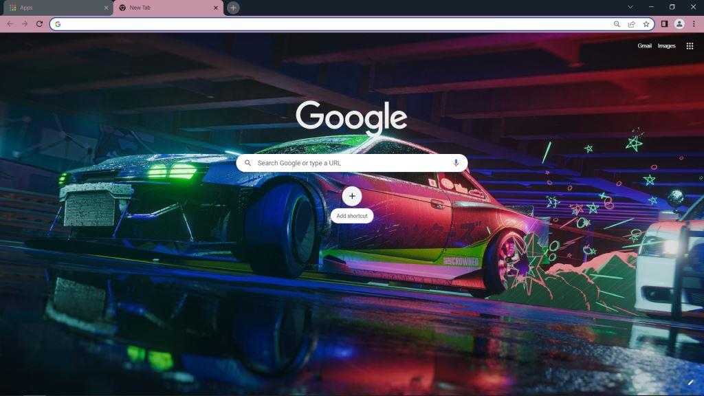 Need for Speed Unbound Google Chrome Theme